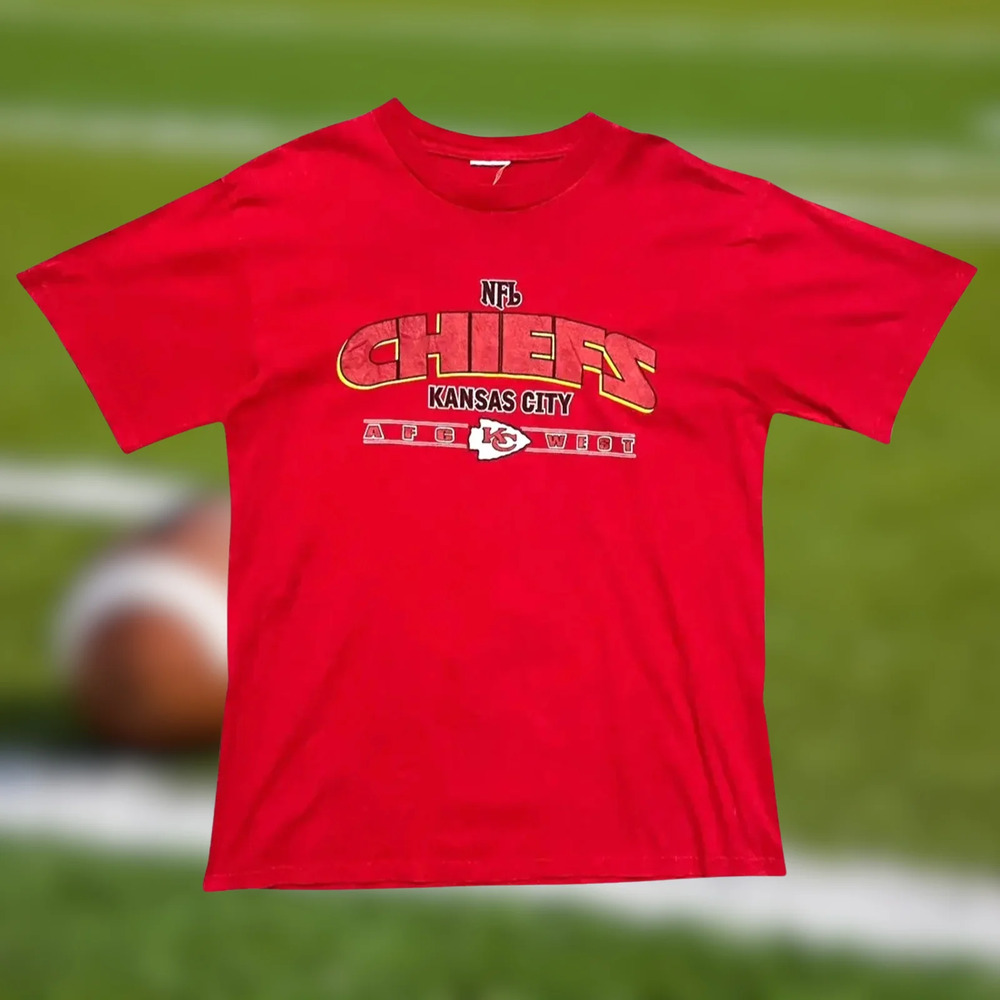 Kansas City Chiefs Shirt Mens Sz. Large Lee Sports 90s NFL Vintage EUC